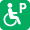 アイコン：車いす対応駐車場